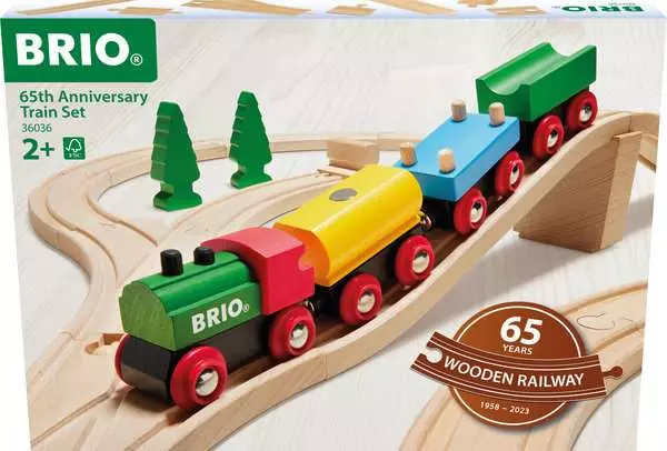 BRIO World Railway Set 65th Anniversary Train Set - Image 6